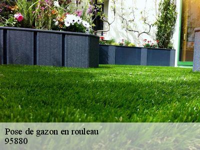Pose de gazon en rouleau 95880
